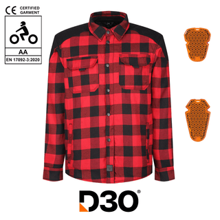 Woody Flannel Jacket (Red) - available at Veloce Club