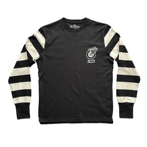 Age of Glory Champs Long Sleeve in Black Ecru - available at Veloce Club