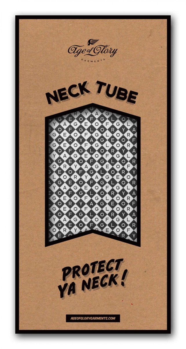Age of Glory Diamonds Neck tube in Black and White 