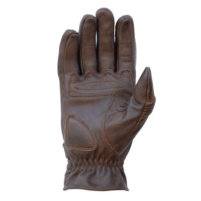 Age of Glory Garage Leather CE Gloves in Brown 