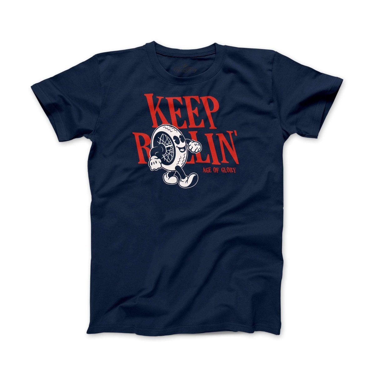 Age of Glory Keep Rollin' T-shirt in Blue 