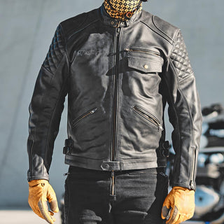 Age of Glory Kingpin Leather Jacket in Black