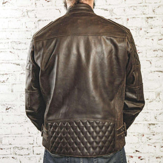 Age Of Glory Kingpin Leather Jacket in Brown