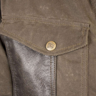 Age of Glory Mission Waxed Cotton Jacket in Brown 