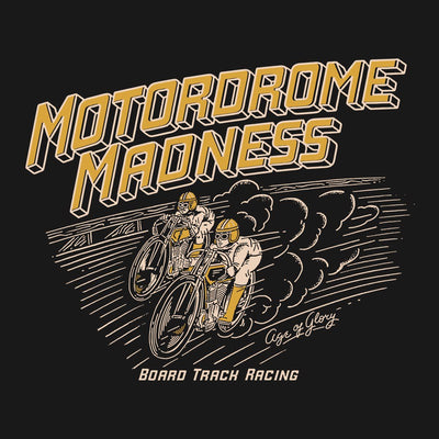 Age of Glory Motordrome T-shirt in Washed Black