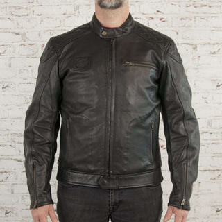 Age Of Glory Rogue Leather Jacket in Black 