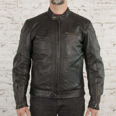 Age Of Glory Rogue Leather Jacket in Black 