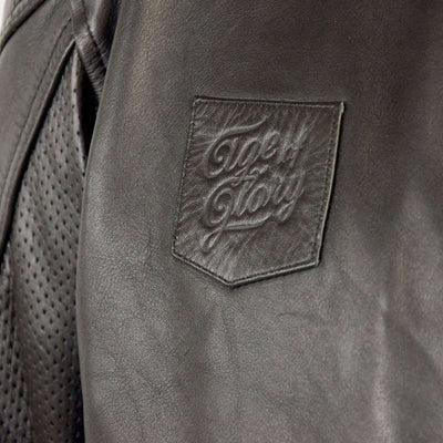 Age Of Glory Rogue Leather Jacket in Black