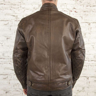 Age Of Glory Rogue Leather Jacket in Brown 