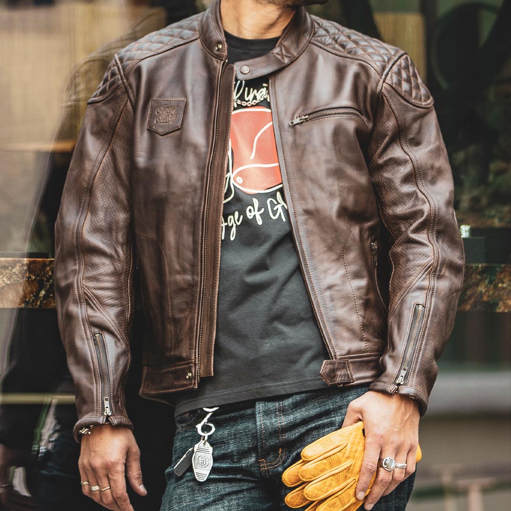Age Of Glory Rogue Leather Jacket in Brown – Veloce Club