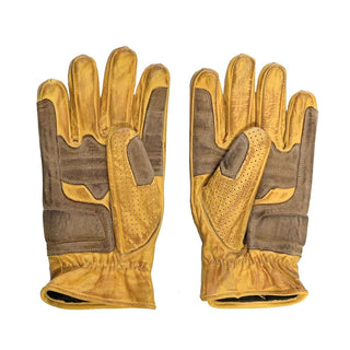 Age of Glory Rover Leather CE Gloves in Waxed Yellow 