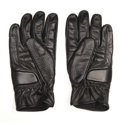 Age of Glory Rover Leather CE Waxed Gloves in Black
