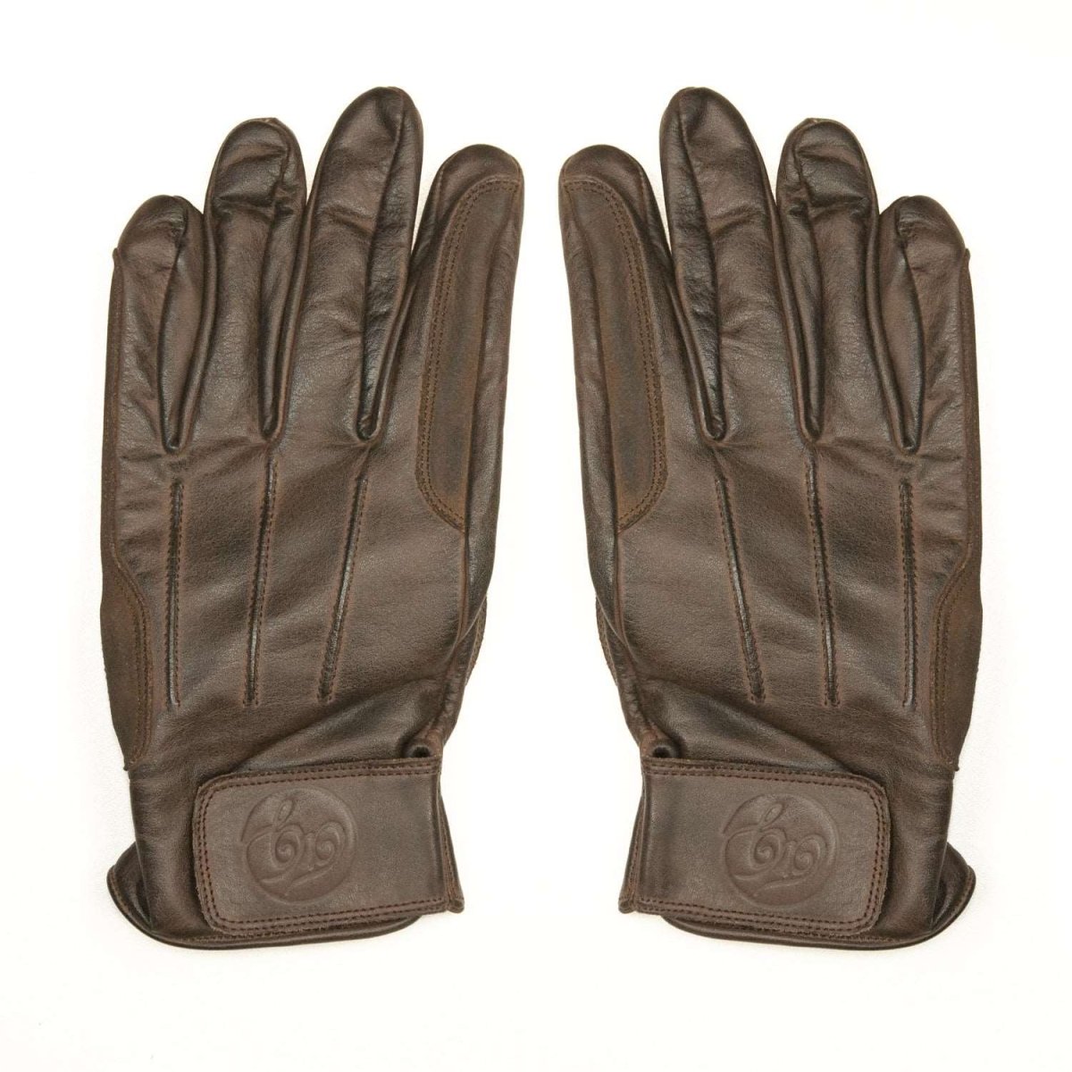 Age of Glory Rover Leather CE Waxed Gloves in Brown 