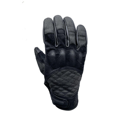 Age of Glory Shifter Gloves Black Leather and Denim