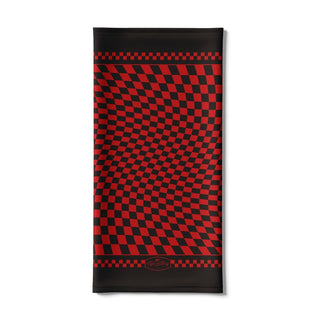 Age of Glory Twisted Checkers Neck tube in Black and Red