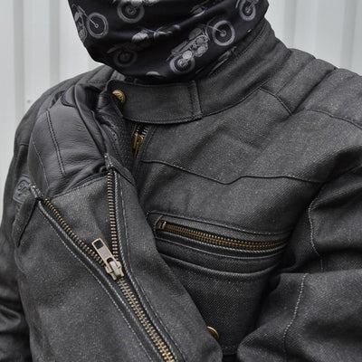 Age of Glory Worker Coated Denim Jacket in Denim