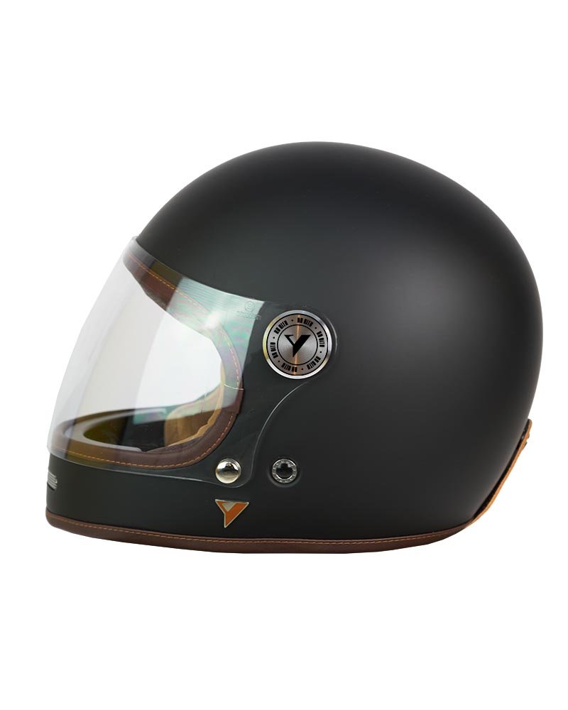 CASCO INTEGRAL RETRO GLORY NEGRO MATE