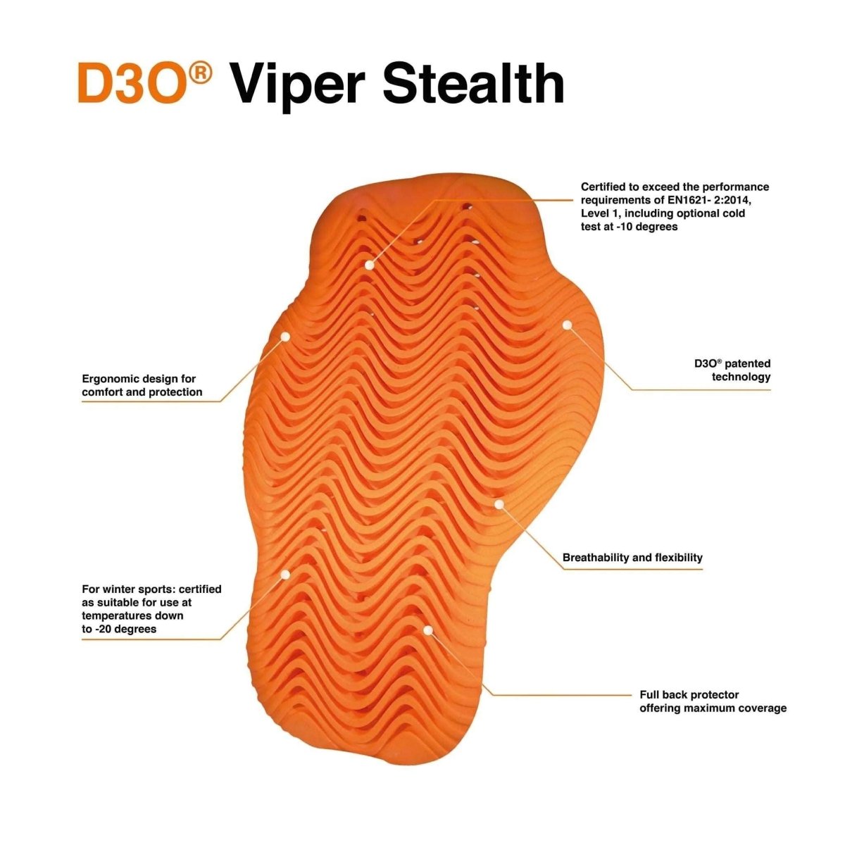 D30 Viper Stealth Back Protector