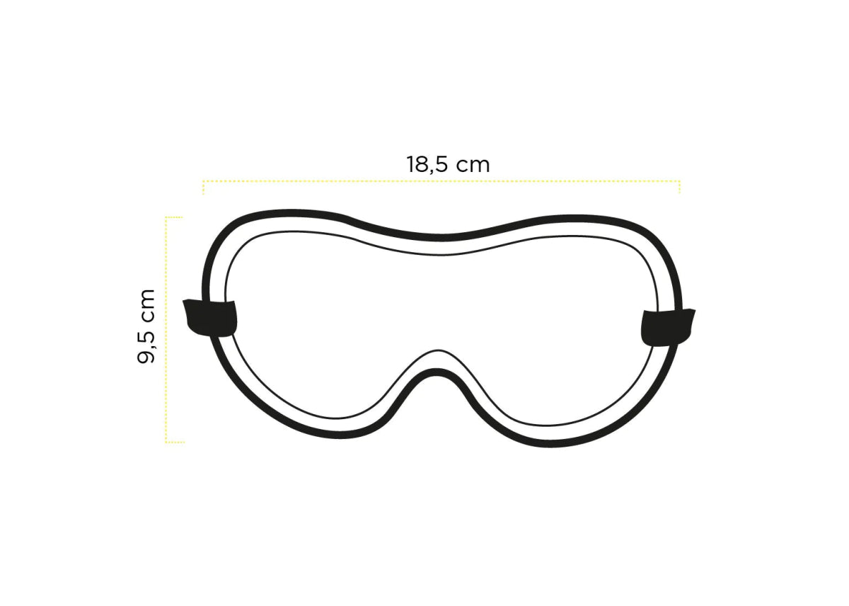 Ethen Cafe Racer Goggles - Black / White chequered