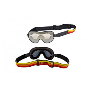 Ethen Cafe Racer Goggles - Orange stripes 