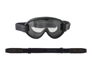 Ethen Scrambler Goggles - Black / Grey chequered 