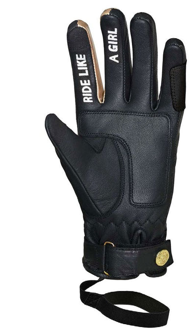 EUDOXIE Jody Burn Women's Gloves in Black and Gold 