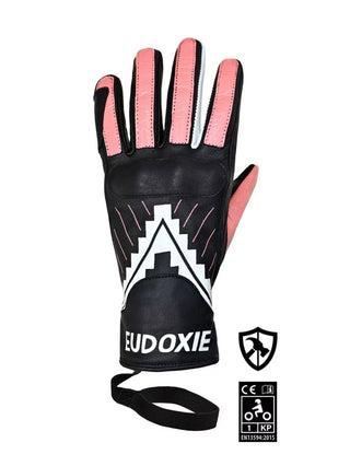 EUDOXIE Jody Nova Women's Gloves in Black and Pink 