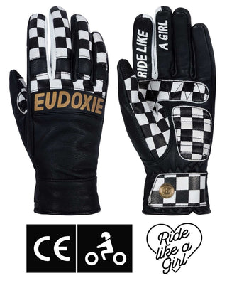 EUDOXIE Lizzy Women's Gloves in Gold/Black