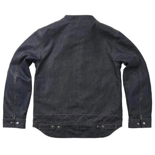 Fuel Greasy Denim Jacket in Blue 