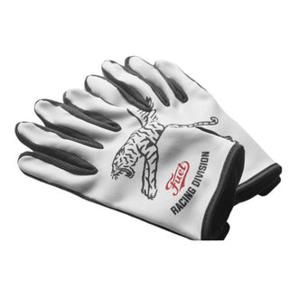 Fuel Racing Division Gloves in White - available at Veloce Club