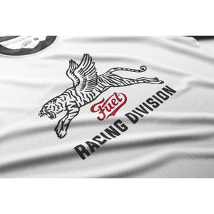 Fuel Racing Division Jersey in White / Black - available at Veloce Club