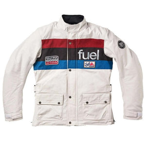 Fuel Rally Raid Jacket in White - available at Veloce Club