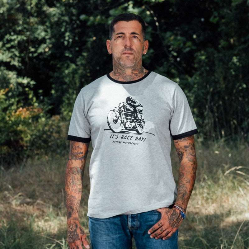 Kytone Race Day T-shirt in Grey