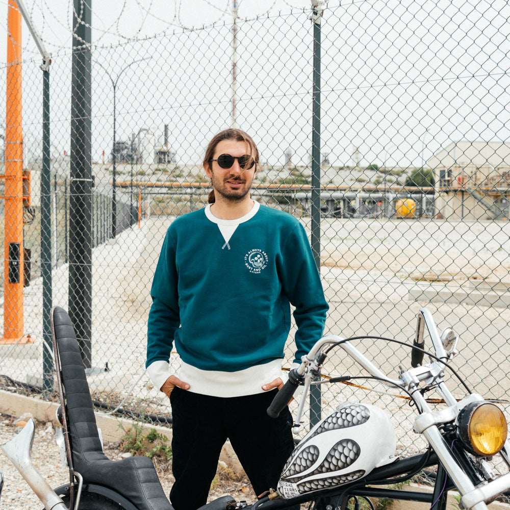 Kytone Rust Crew Blue Sweatshirt 