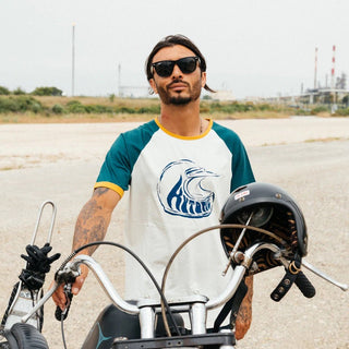Kytone Visor Blue T-shirt in White 
