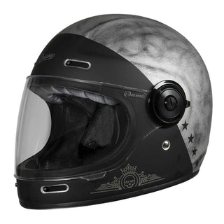 Origine Vega 22.06 Rocker Helmet in Matt Silver / Black 