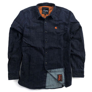 Roeg Bear Premium Denim Shirt in Blue 