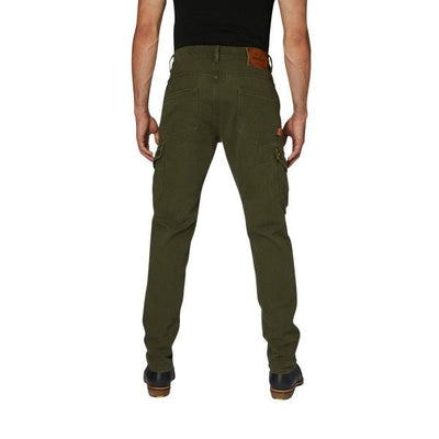 Rokker Cargo Slim Trousers in Olive 