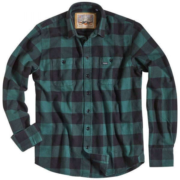 Rokker Denver Check Shirt in Green 