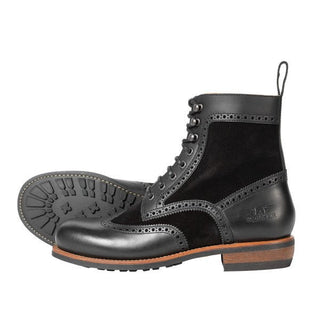 Rokker Frisco Brogue Boots in Black 