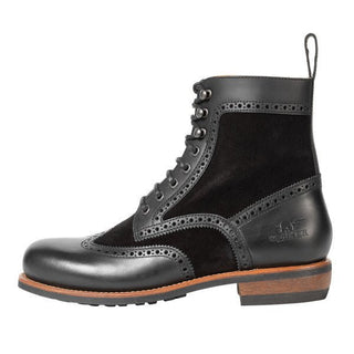 Rokker Frisco Brogue Boots in Black 