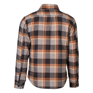 Rokker Memphis Rider Shirt in Brown & Grey check 
