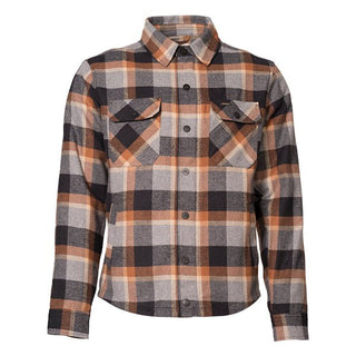 Rokker Memphis Rider Shirt in Brown & Grey check 