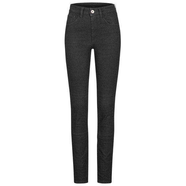 Rokker Rokkertech High Waist Womens Jeans in Black 