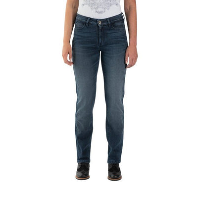 Rokker Rokkertech Mid Waist Straight Jeans Womens Jeans in Blue 