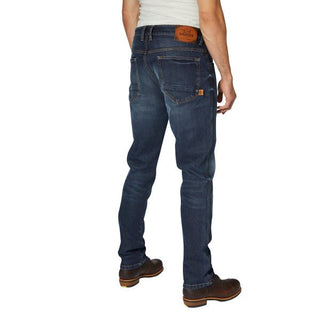 Rokker Rokkertech Tapered Slim Jeans in Dark Blue 