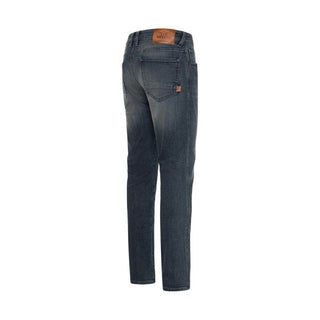 Rokker Rokkertech Tapered Slim Jeans in Mid Blue 