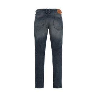 Rokker Rokkertech Tapered Slim Jeans in Mid Blue 