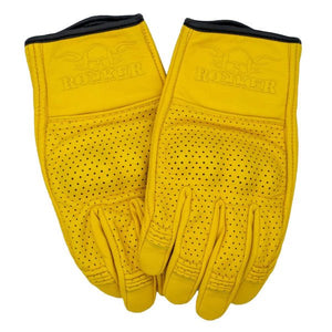 Rokker Tucson Perforated Glove in Yellow 