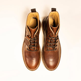 The Brotherhood Boot Company Patrol boot in Copperhead Brown 